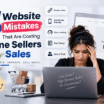 Website mistakes for online sellers